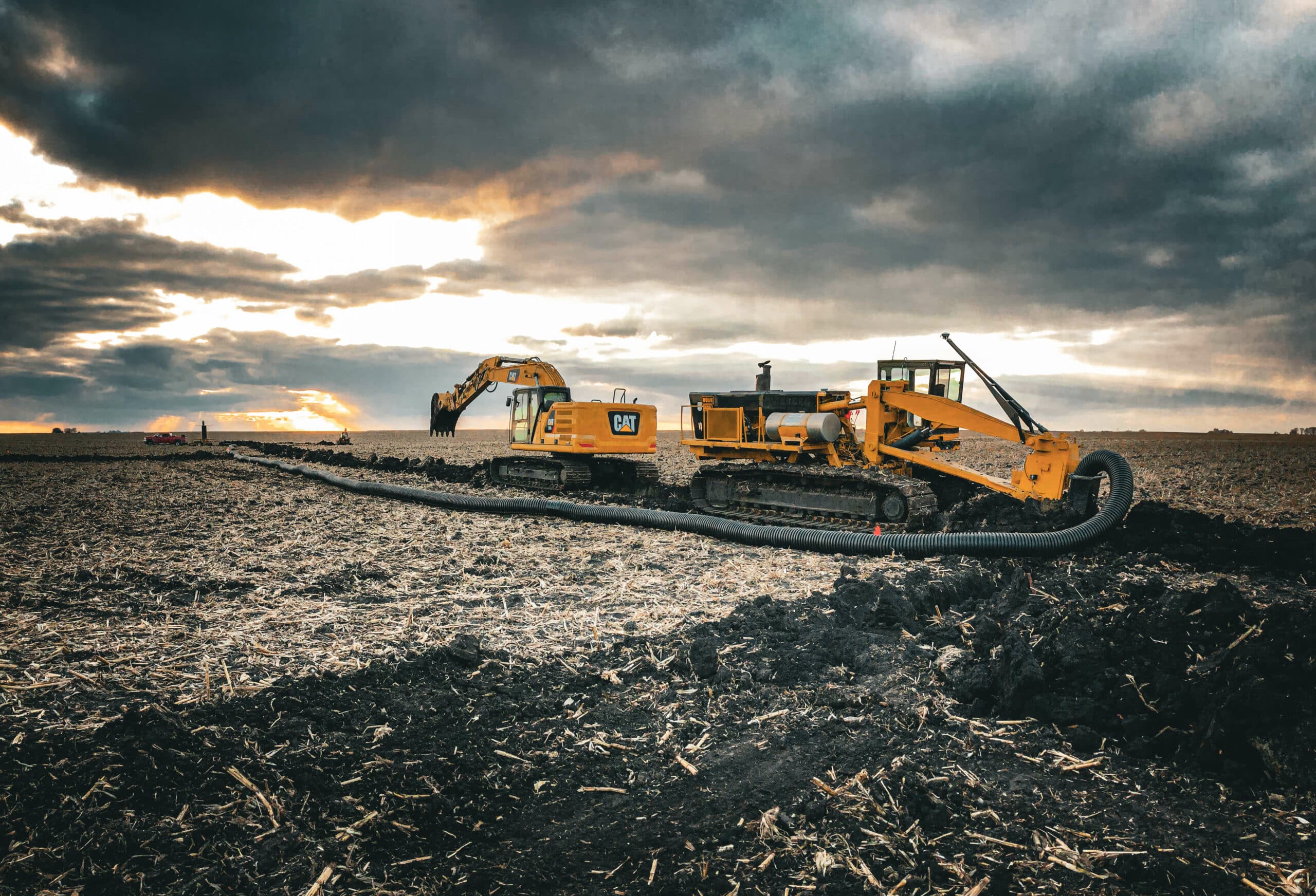 Tile drainage installation Iowa